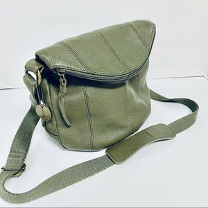 The Sak Hunter Green Leather Crossbody